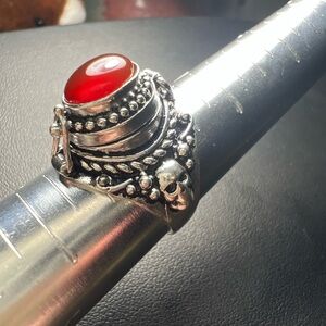 Carnelian Poison Ring
